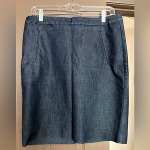 Halogen Dark Blue Denim Skirt